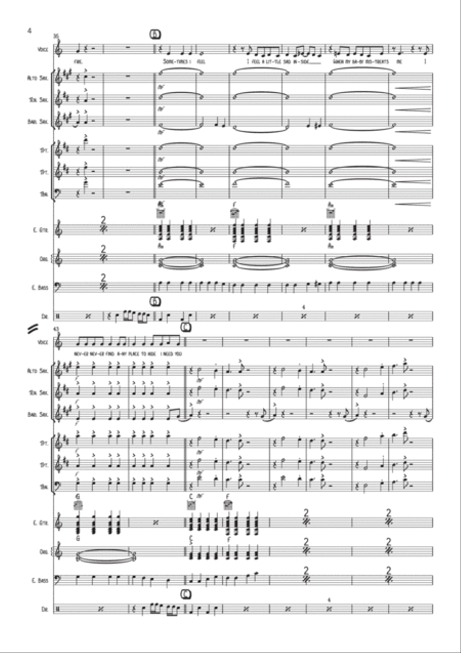 Everybody Needs Somebody To Love Jazz Ensemble scores gallery preview page 5