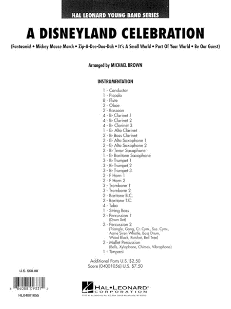 A Disneyland Celebration Concert Band scores gallery preview page 10