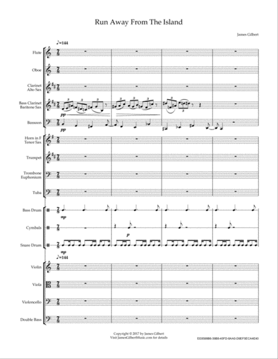 Run Away From The Island Run Away From The Island Full Orchestra scores gallery preview page 2