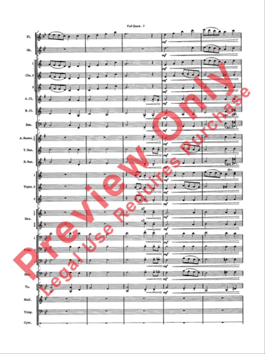 Have Yourself a Merry Little Christmas Concert Band scores gallery preview page 9
