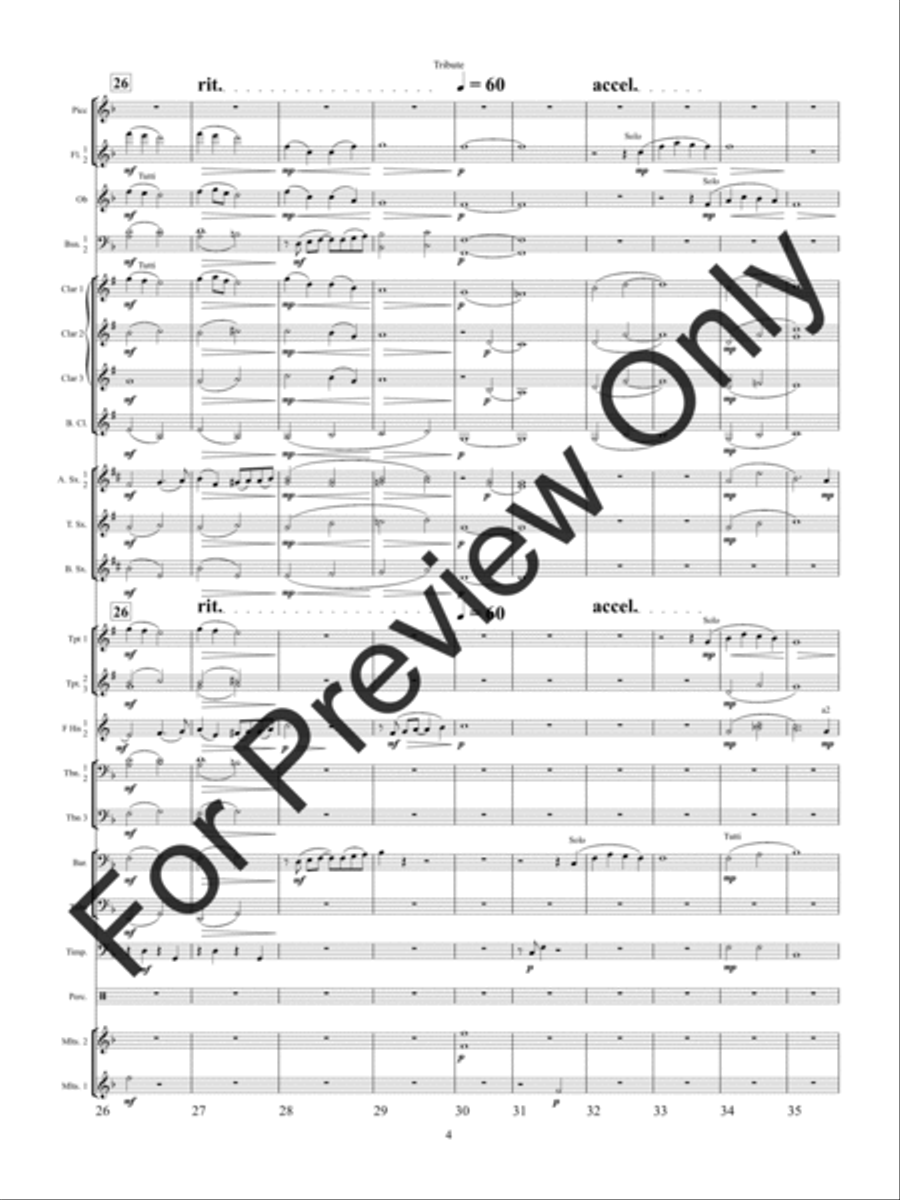 Tribute Concert Band scores gallery preview page 7