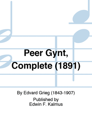Book cover for Peer Gynt, Complete (1891)