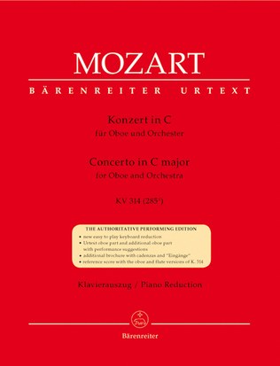 Book cover for Oboe Concerto In C Major, K. 314