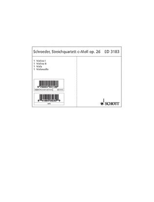 String Quartet Op. 26 Parts