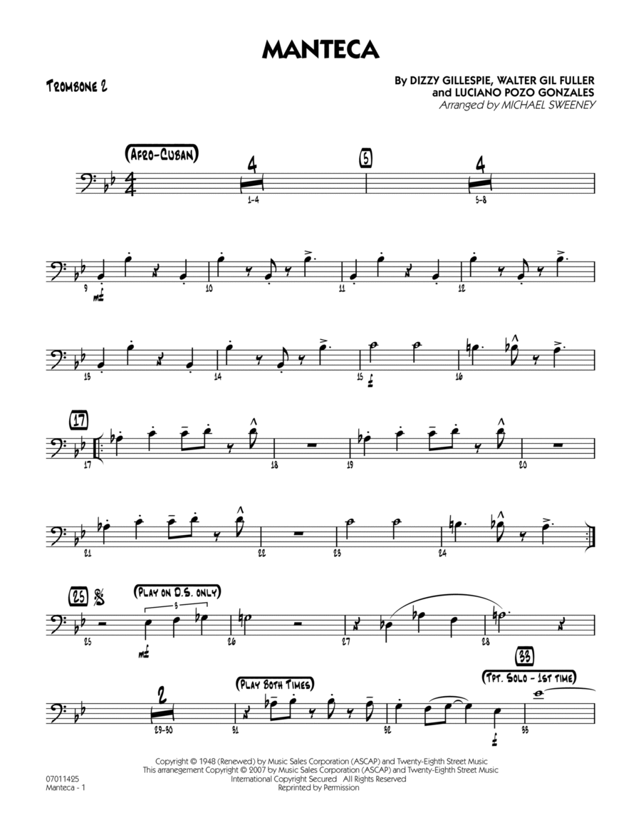 Manteca - Trombone 2