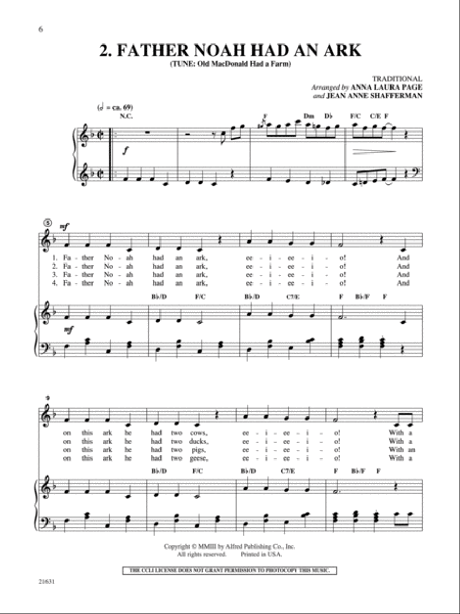 My First Bible Songs My First Bible Songs Choir scores gallery preview page 3