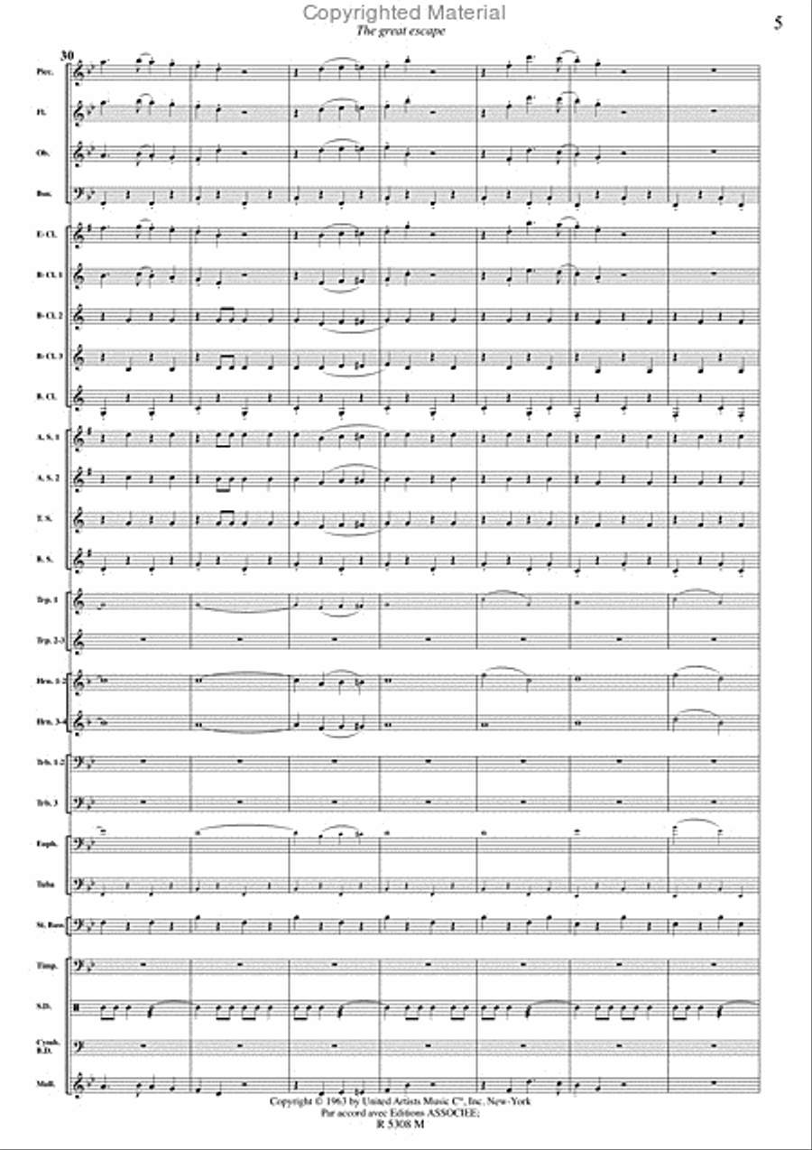 Grande evasion (la) Concert Band scores gallery preview page 6