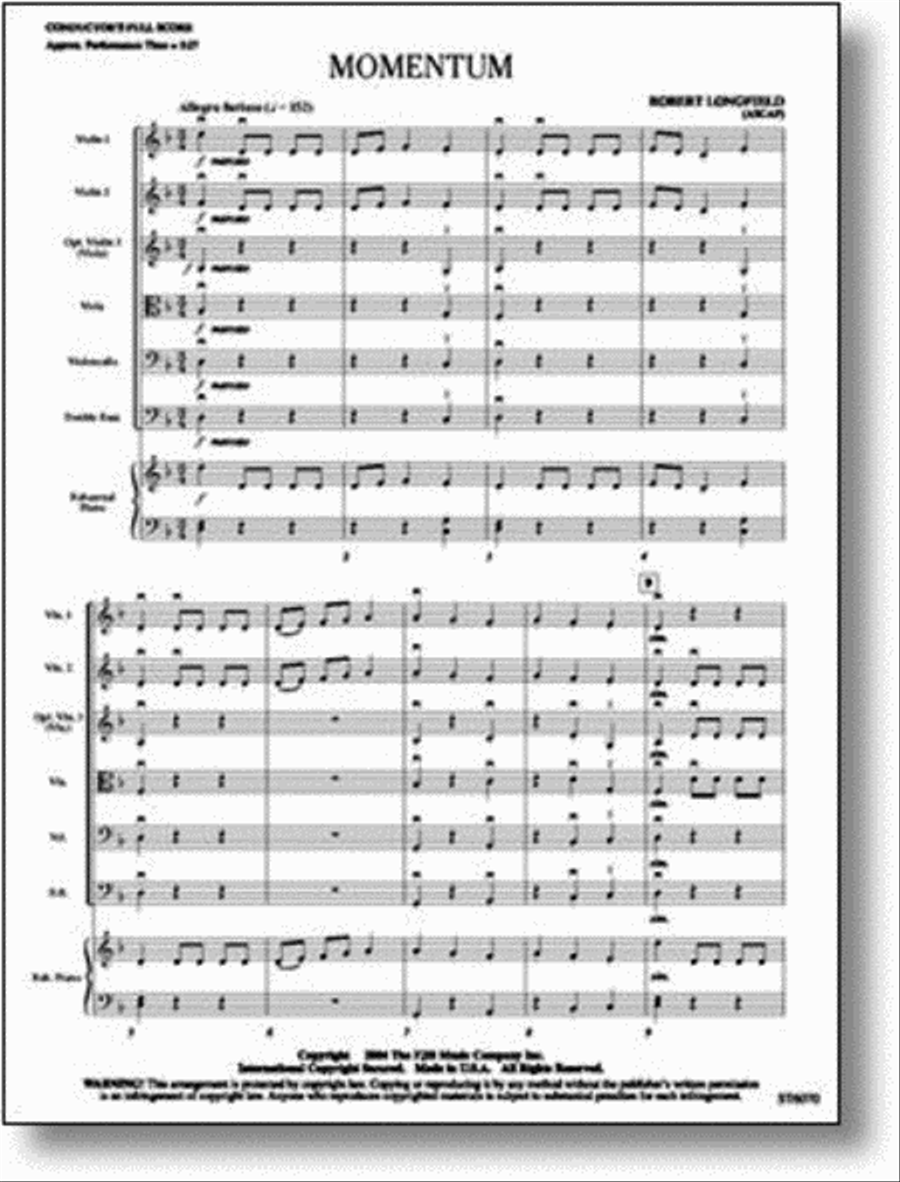 Momentum String Orchestra scores gallery preview page 1