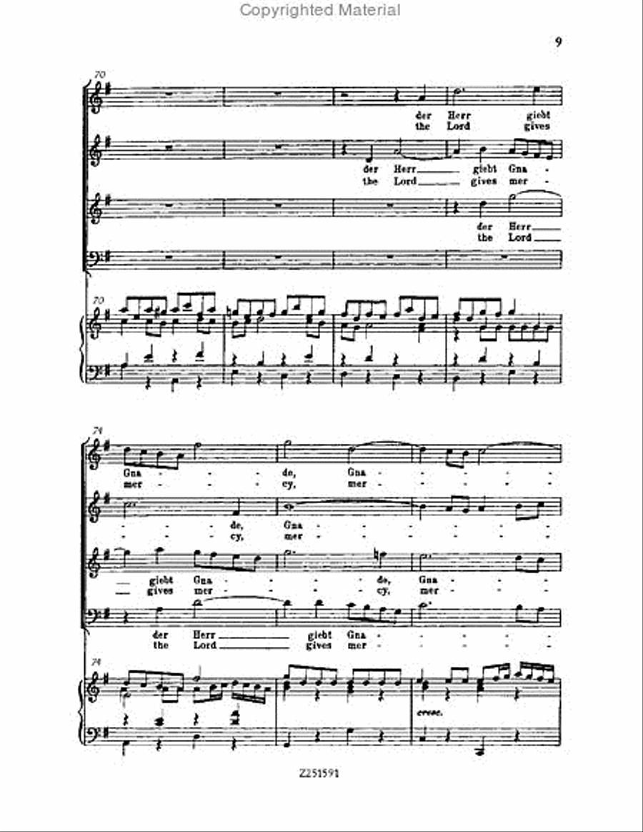 Gott, der Herr, ist Sonn' und Schild, BWV 79 Choir scores gallery preview page 9