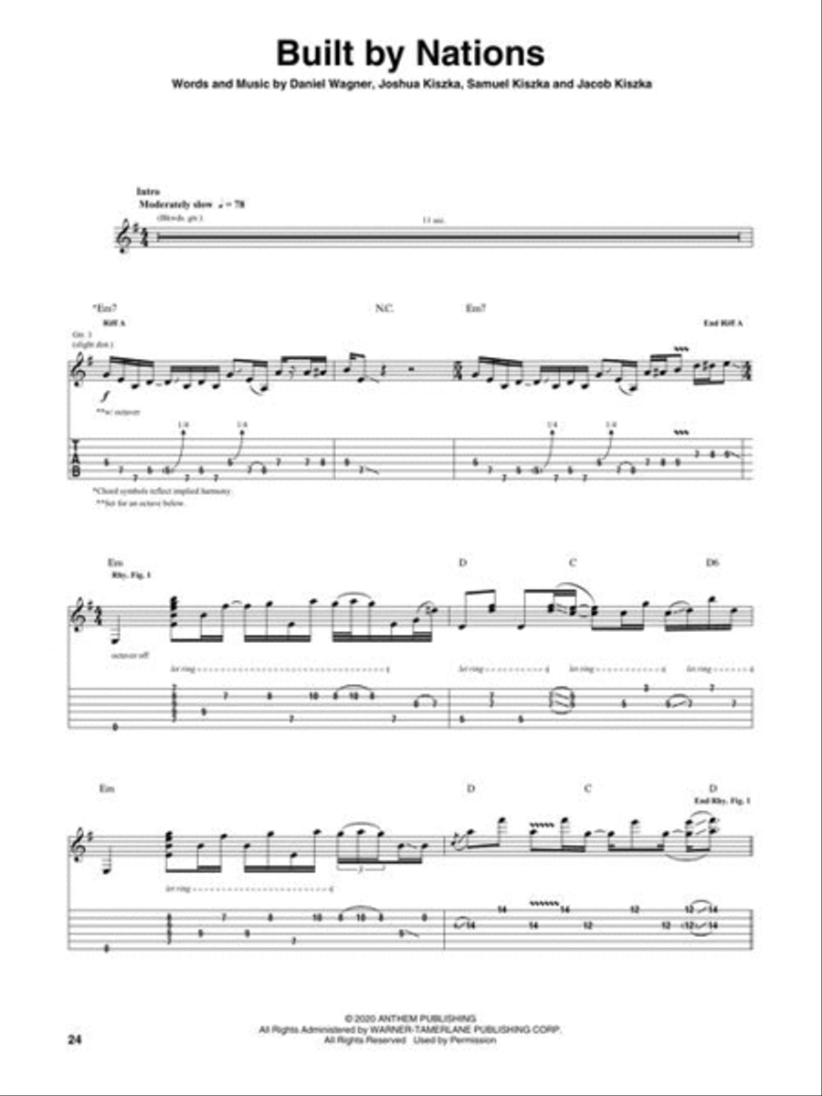 Greta Van Fleet – The Battle at Garden's Gate Electric Guitar scores gallery preview page 7