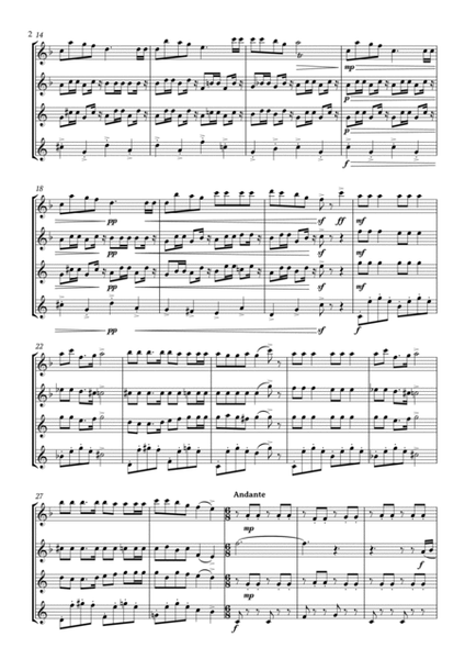 Jingle Bells for Saxophone Quartet TTBB image number null