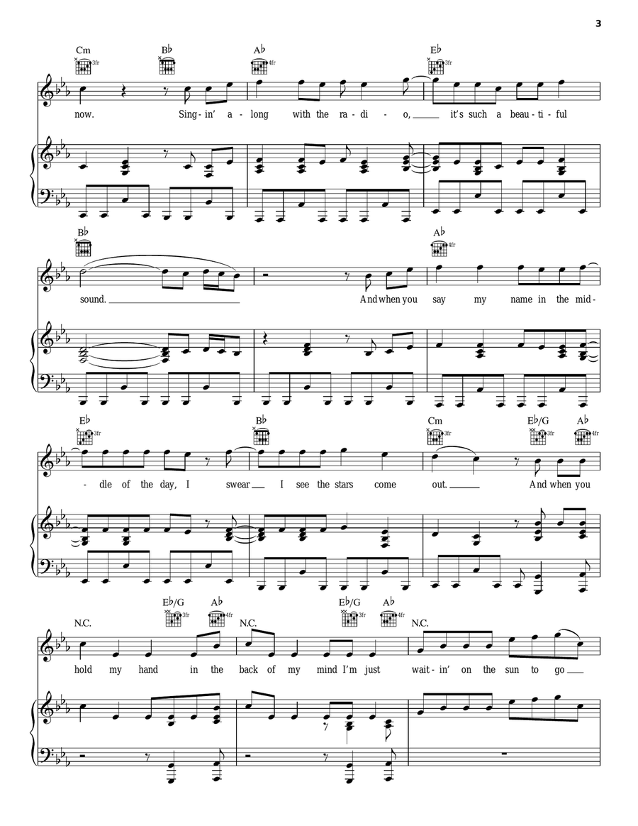 Long Hot Summer Long Hot Summer Piano, Vocal, Guitar scores gallery preview page 3