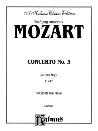 Book cover for Mozart: Concerto No. 3 in E flat Major, K. 447