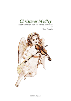 Book cover for Three Christmas Carols for Clarinet and Violin