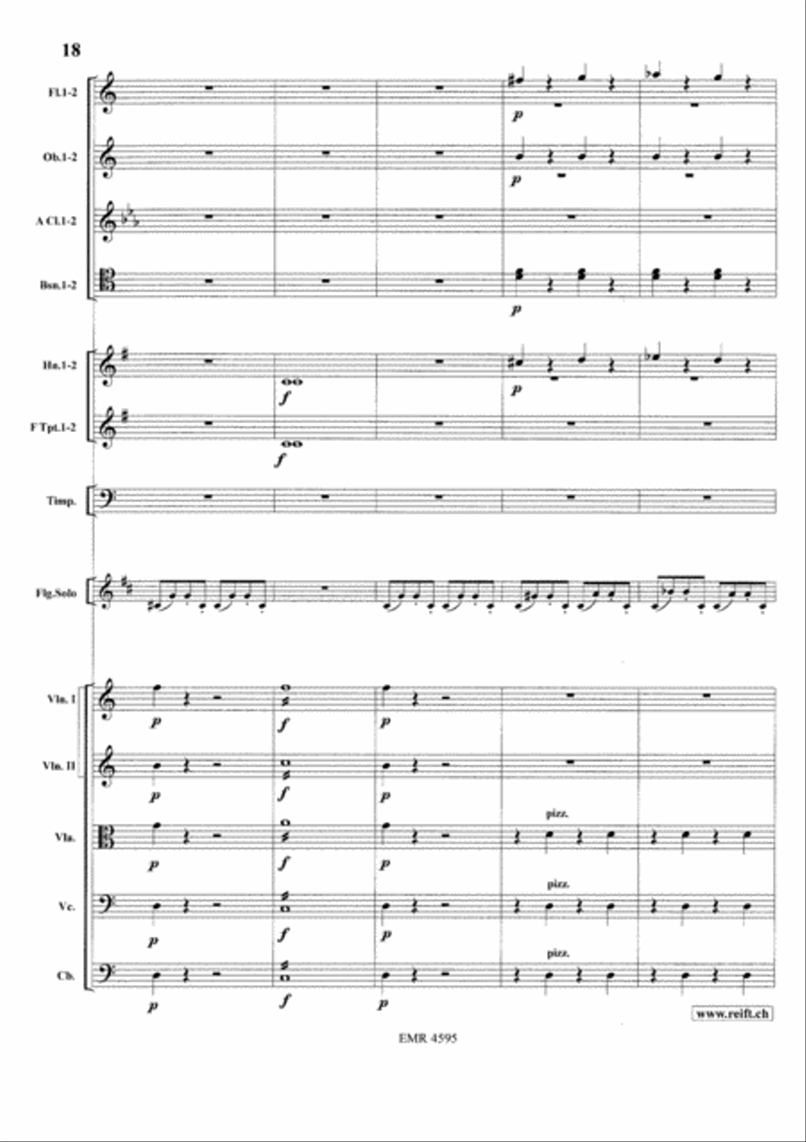Concerto in A minor Orchestra scores gallery preview page 20