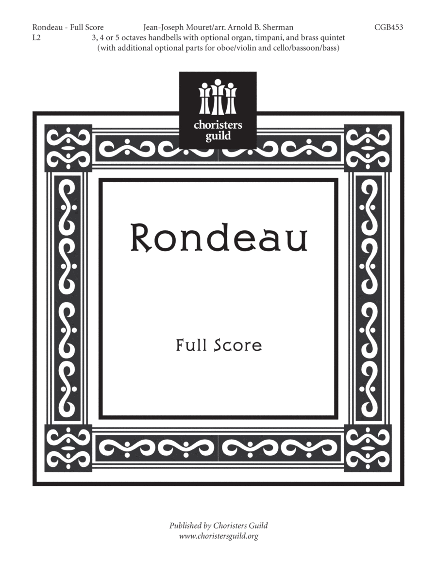 Rondeau (Full Score) Handbell Choir scores gallery preview page 1