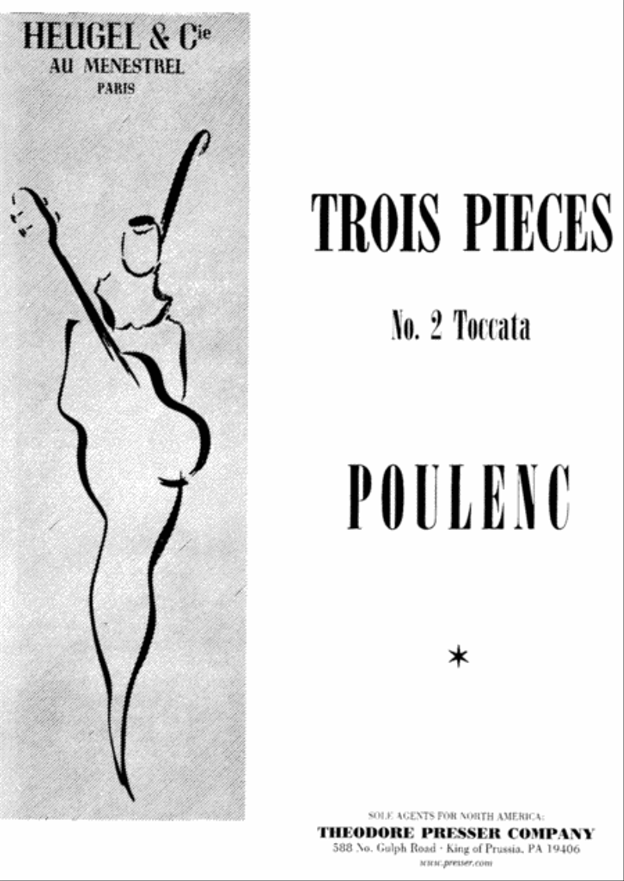 Trois Pieces - No. 2 Toccata Chamber Music scores gallery preview page 1