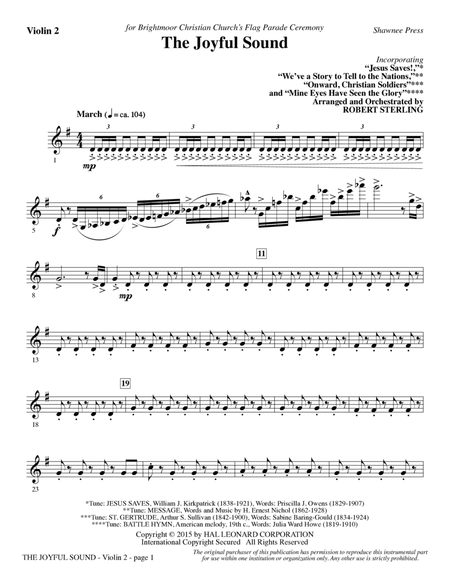 The Joyful Sound - Violin 2
