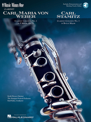Book cover for Weber: Concerto No. 1 in F Minor Op. 73 & Stamitz: Concerto No. 3 in B Flat for Clarinet