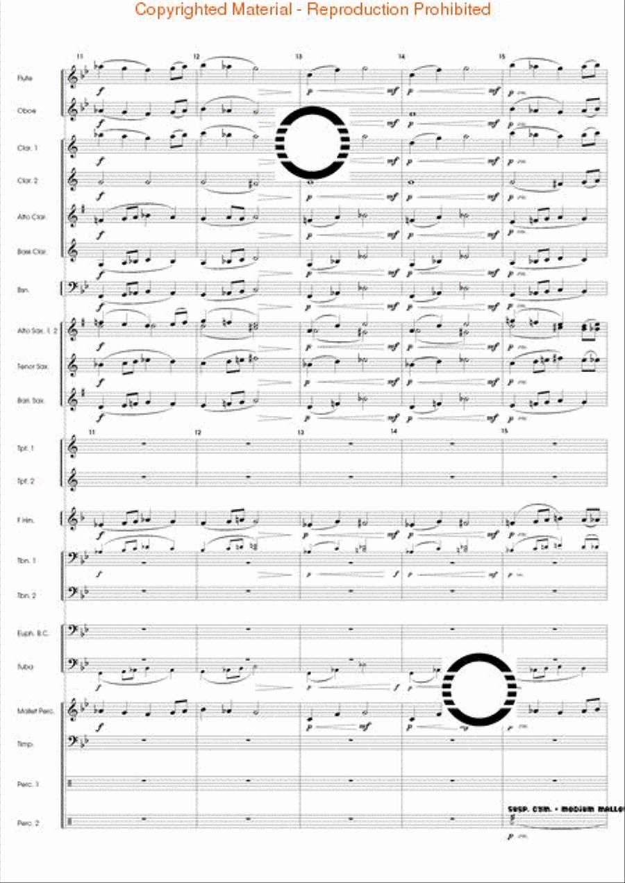 Peer Gynt Suite No. 1 Concert Band scores gallery preview page 12