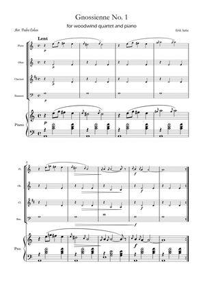 Gnossienne No. 1 – for Woodwind Quartet and Piano