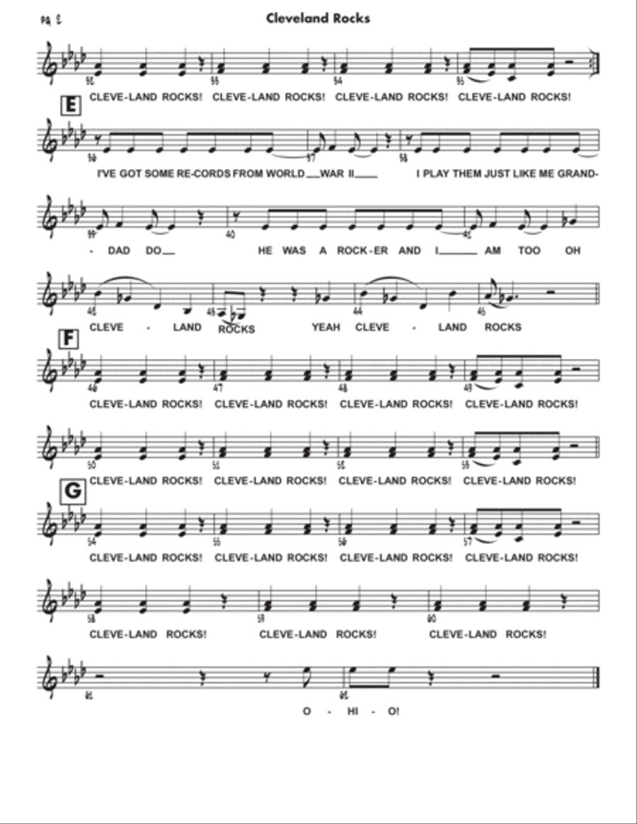 Cleveland Rocks Voice scores gallery preview page 3