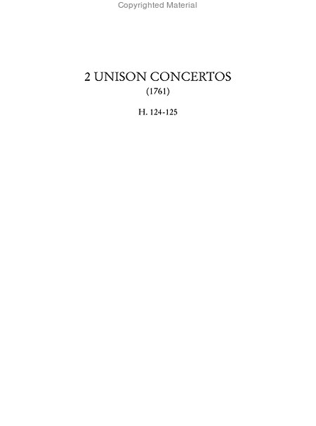 6 Concertos after Corelli Opp. 1 & 3 (H. 126-131) - 3 Concertos from ‘Select Harmony’ (H. 121-123) - 2 Unison Concertos (H. 124-125). Critical Edition