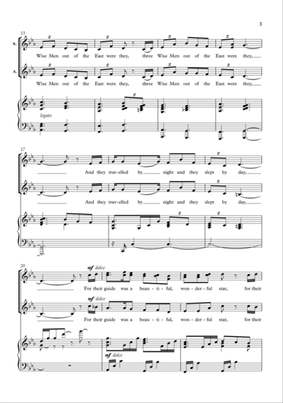 The Three Kings SSA scores gallery preview page 3