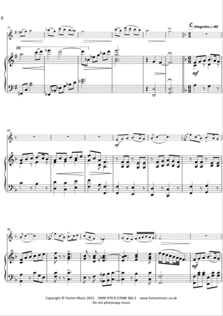 Prelude, Interlude and Dance Oboe scores gallery preview page 6