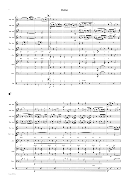 Fugue G Minor - Called The Little - BWV 578 - Swing - Saxophone Quintet