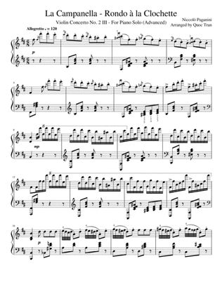 La Campanella - Rondo à la Clochette - For Piano Solo (Advanced)