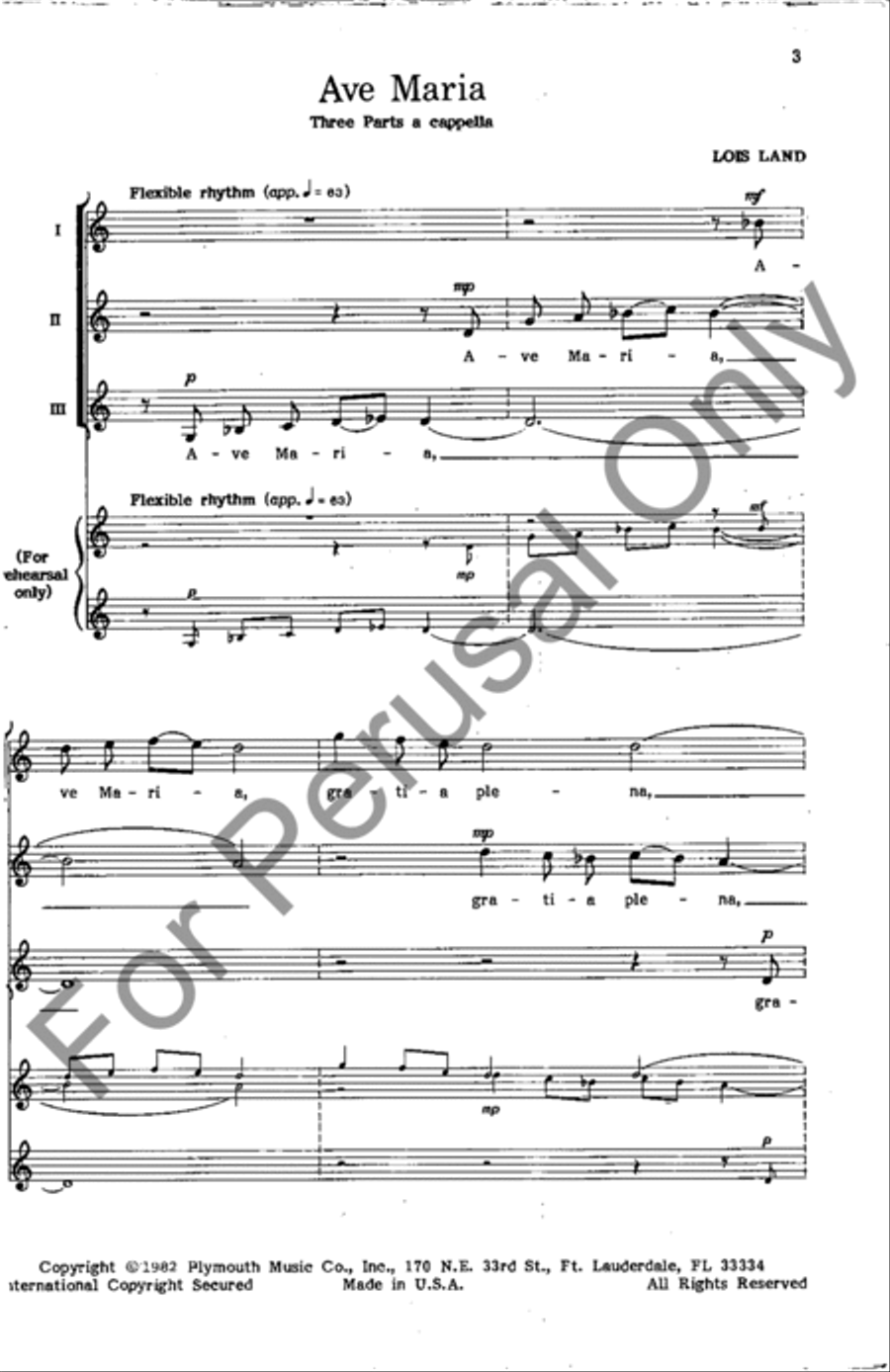 Ave Maria Ave Maria SSA scores gallery preview page 2