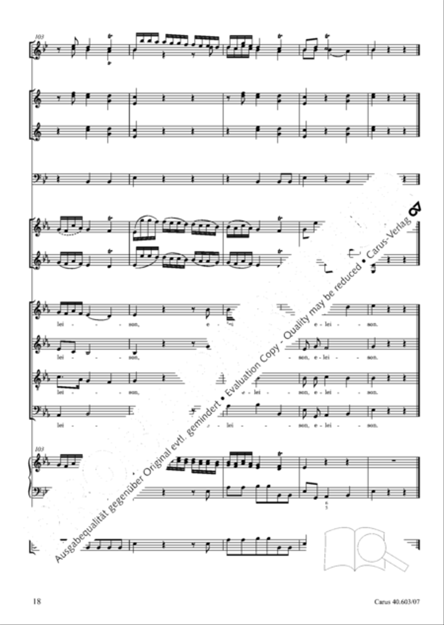 Grosse Orgelsolomesse in Es 4-Part scores gallery preview page 31