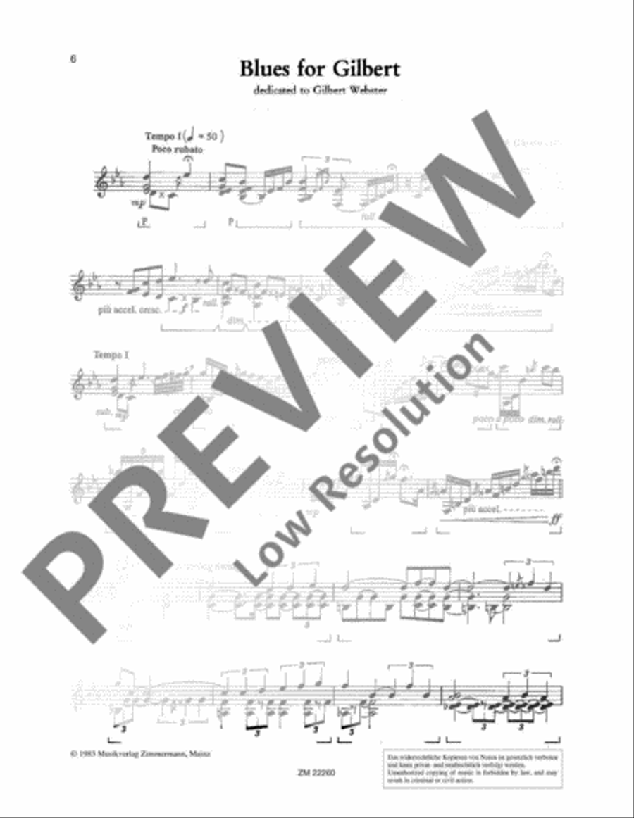 Blues for Gilbert Vibraphone scores gallery preview page 7
