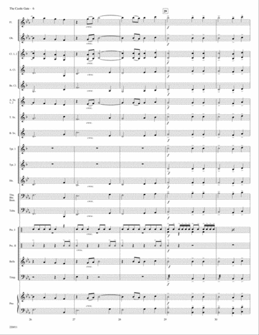 The Castle Gate Concert Band scores gallery preview page 6
