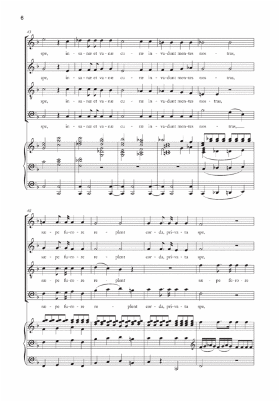 Insanae Et Vanae Curae Choir scores gallery preview page 6