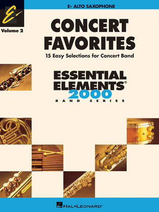 Book cover for Concert Favorites Vol. 2 - Alto Sax