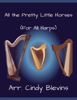 Book cover for All the Pretty Little Horses, for Lap Harp Solo