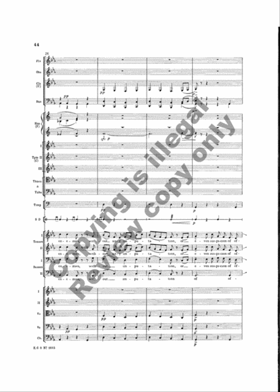 The Testament of Freedom (Additional Orchestra Score) Choir scores gallery preview page 38