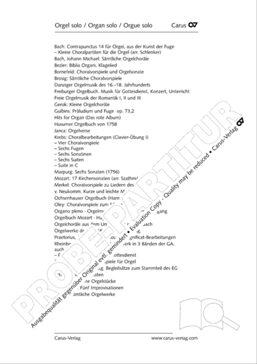 Toccatina e Fughetta Organ scores gallery preview page 13