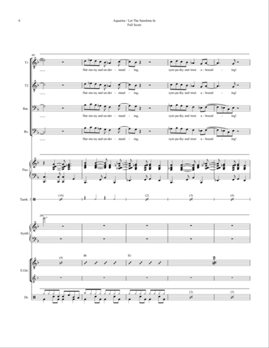 Aquarius Small Ensemble scores gallery preview page 6