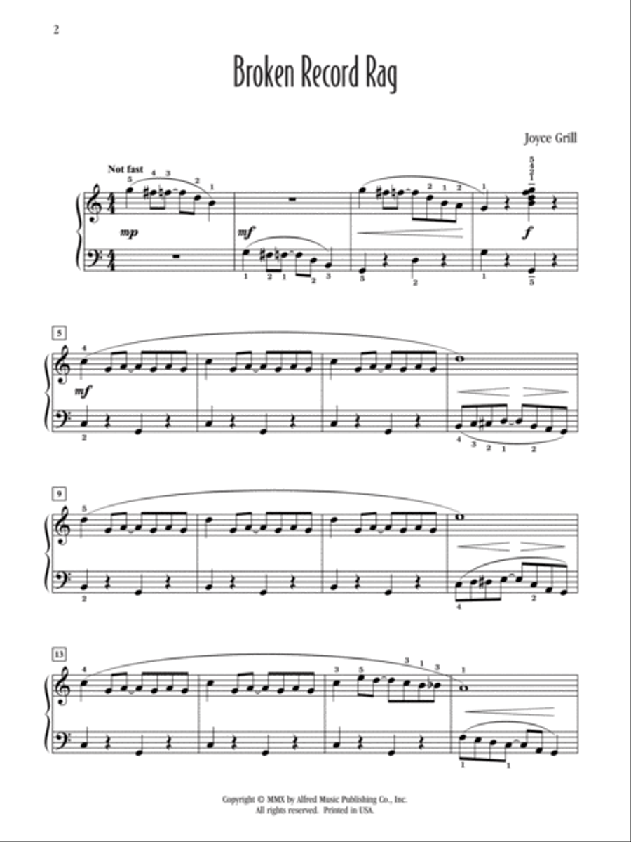 Broken Record Rag Piano Solo scores gallery preview page 2