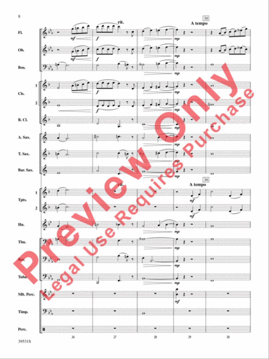 Pure Imagination (from Willy Wonka and the Chocolate Factory) Concert Band scores gallery preview page 9
