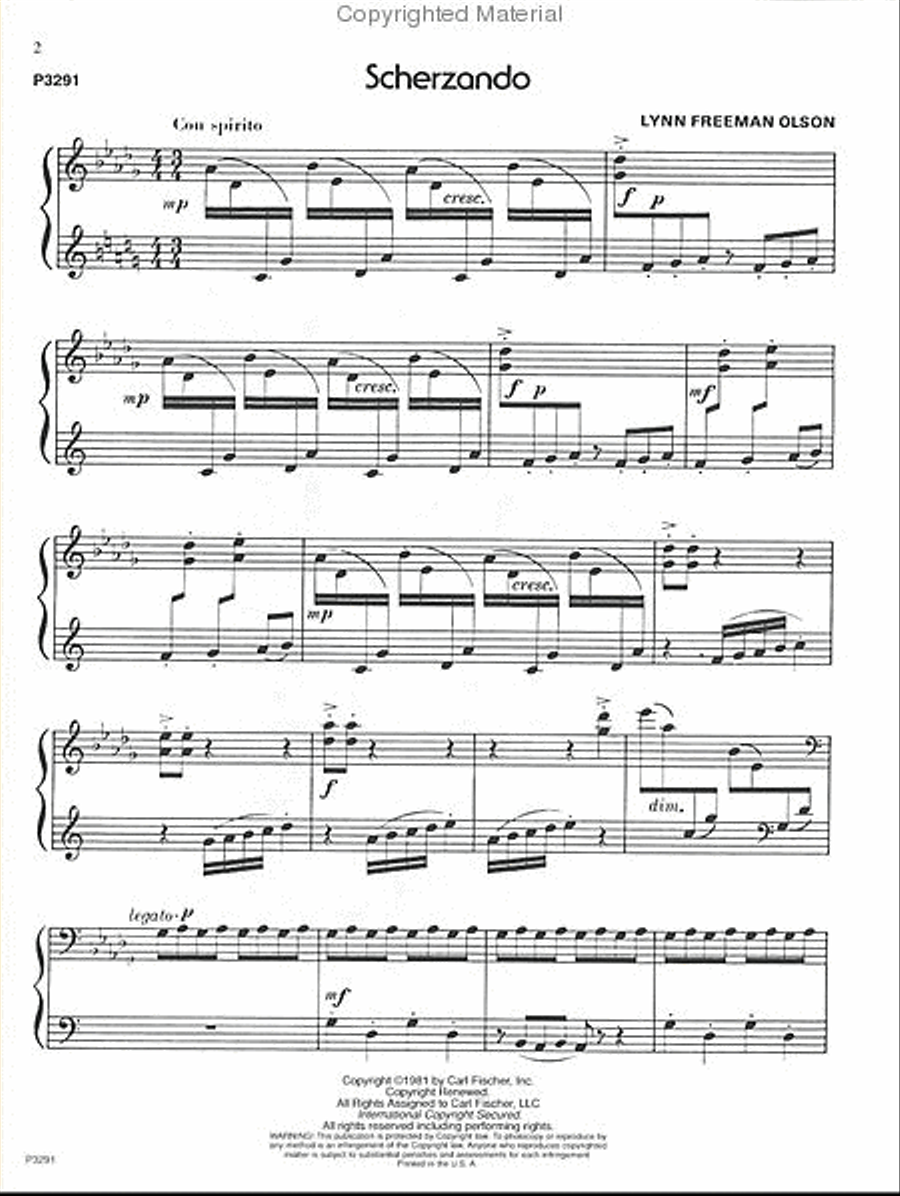 Scherzando Piano Solo scores gallery preview page 2