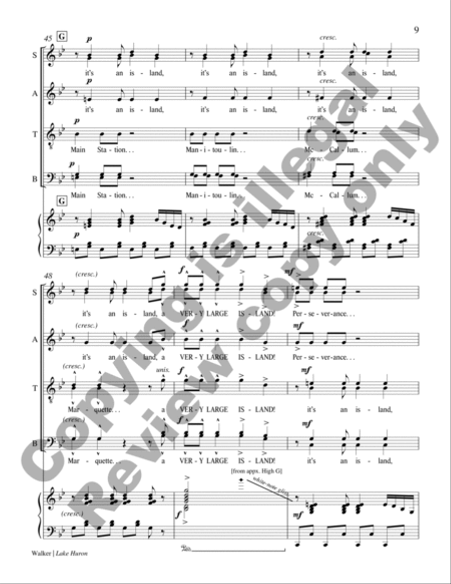 Lake Huron Divisi scores gallery preview page 9