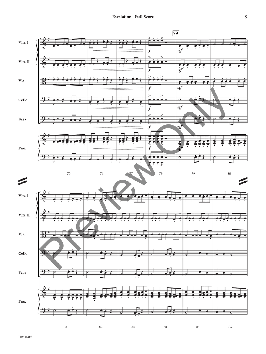 Escalation (Score) String Orchestra scores gallery preview page 8