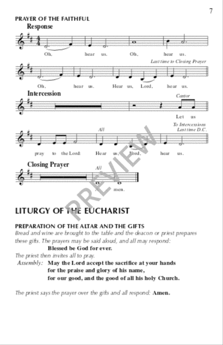 Welcome Table: A Mass of Spirituals - Assembly edition Unison Choir scores gallery preview page 9