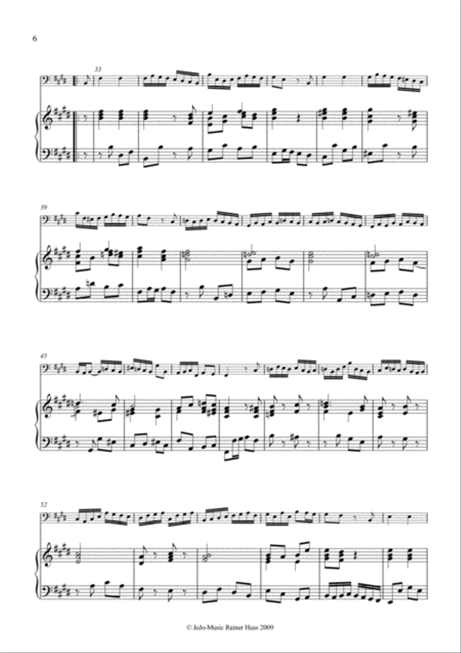 J.S.Bach Sonata in E, BWV 1035 Small Ensemble scores gallery preview page 6
