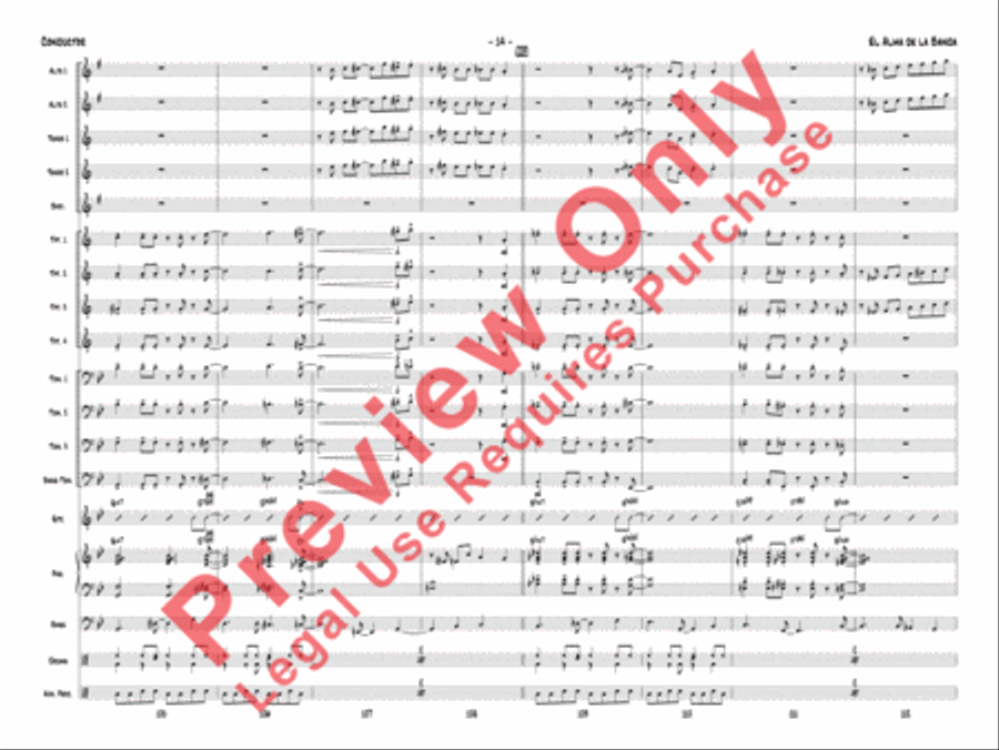 El Alma de la Banda Jazz Ensemble scores gallery preview page 17