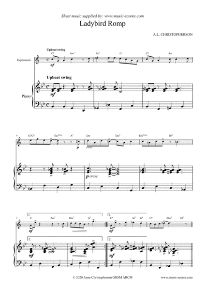 Ladybird Romp - Euphonium & Piano image number null